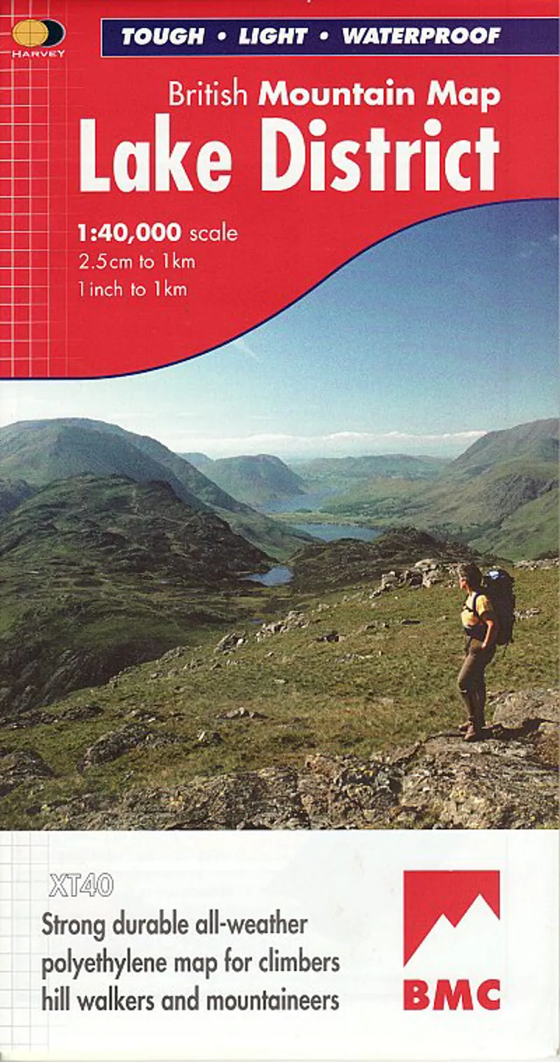 Harvey Lake District British Mountain Map